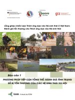 Báo cáo Phương pháp tiếp cận tổng thể : Đánh giá tình trạng dễ bị tổn thương của các Hệ sinh thái xã hội