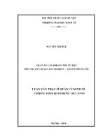 Quản lý các khoản thu từ đất trên địa bàn huyện đan phượng   thành phố hà nội 