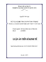 Kế toán quản trị chi phí môi trường trong các doanh nghiệp sản xuất thép tại việt nam 