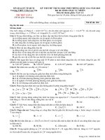 GIẢI CHI TIẾT Đề thi thử Lý THPT Trần Cao Vân – HCM lần 2 – 2018