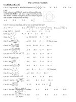 DE CUONG ON TAP TOAN 11 HK II 2016 2017 CO DAP AN 