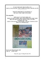 Sáng kiến BIÊN SOẠN VÀ SỬ DỤNG HIỆU QUẢ PHIẾU KỸ THUẬT, PHIẾU THỰC HÀNH TRONG DẠY HỌC NGHỀ ĐIỆN DÂN DỤNG CHƯƠNG TRÌNH 70 TIẾT CẤP THCS