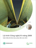 Lộ trình Công nghệ Xi măng 2009 Giảm thiểu khí thải chứa carbon đến năm 2050
