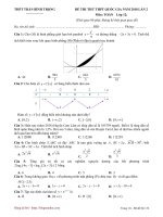 Đề thi thử Toán THPT Trần Bình Trọng – Khánh Hòa lần 2 – 2018