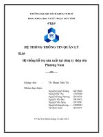 Đề tài Hệ thống hỗ trợ sản xuất tại công ty thép tôn Phương Nam