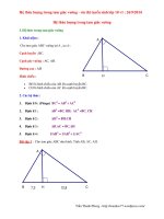 he thuc luong trong tam giac vuong on thi tuyen sinh lop 10