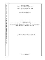 Hợp đồng thiết kế thi công trong xây dựng dân dụng theo pháp luật hiện nay.docx