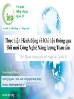 Thực hiện Hành động về Khí hậu thông qua Đổi mới Công Nghệ Năng lượng Toàn cầu Tầm Quan trọng của sự Hợp tác Quốc tế