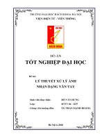 Đồ Án tốt nghiệp Xử lý ảnh và nhận dạng dấu vân tay (full code+ file .doc)