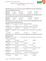 GIẢI CHI TIẾT đề thi thử môn Anh THPT Quốc gia 2018 – Đề số 60