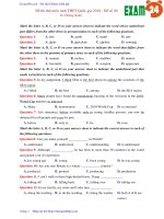 GIẢI CHI TIẾT đề thi thử môn Anh THPT Quốc gia 2018 – Đề số 40