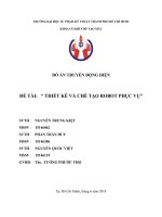 Đồ Án Truyền động điều khiển, Robot phục vụ