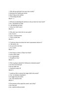 Giải mẫu 100 câu part 2 Toeic thường gặp nhất