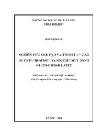 Nghiên cứu chế tạo và tính chất cao su CSTN graphen nanocomposit bằng phương pháp latex (2018) 