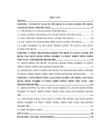 Chất lượng tín dụng tại ngân hàng nông nghiệp và phát triển nông thôn việt nam – chi nhánh thanh trì 