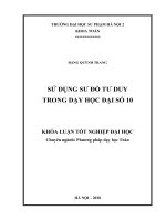Sử dụng sơ đồ tư duy trong dạy học đại số 10 (2018) 