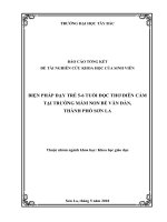 Biện pháp dạy trẻ 5 6 tuổi đọc thơ diễn cảm tại trường mầm non bế văn đàn, thành phố sơn la 
