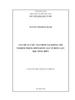 Cơ chế tự chủ tài chính tại phòng thí nghiệm trọng điểm quốc gia về động lực học sông biển  