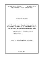 Một số thuật toán tìm điểm chung của tập nghiệm bài toán bất đẳng thức biến phân và tập điểm bất động của ánh xạ không giãn (tt) 