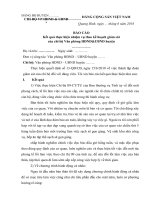 Báo cáo Kết quả thực hiện nhiệm vụ theo kế hoạch giám sát của chi bộ Văn phòng HĐNDUBND huyện