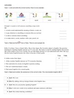 READING test unit 7 english 5 