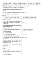Giáo án Toán 5 chương 2 bài 2: Sử dụng máy tính bỏ túi để giải toán về tỉ số phần trăm