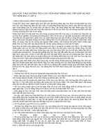 DẠY HỌC THEO HƯỚNG TÍCH CỰC HÓA HOẠT ĐỘNG HỌC TẬP GIÚP HS HỌC TỐT MÔN ĐỊA LÝ LỚP 4