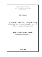Đánh giá quy trình chiết và làm sạch tinh dầu từ hạt gấc bằng phương pháp phổ UV và sắc kí lỏng hiệu năng cao HPLC (2018) 
