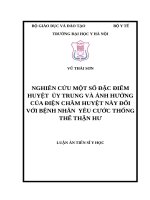 Nghiên cứu một số đặc điểm huyệt Ủy trung và ảnh hưởng của điện châm huyệt này đối với bệnh nhân yêu cước thống thể thận hư