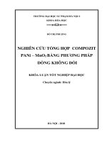 Nghiên cứu tổng hợp compozit PANi – mno2 bằng phương pháp dòng không đổi (2018) 