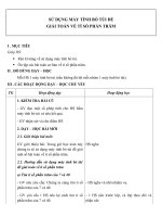 Giáo án Toán 5 chương 2 bài 2: Sử dụng máy tính bỏ túi để giải toán về tỉ số phần trăm