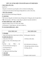 Giáo án Toán 5 chương 2 bài 1: Viết các số đo diện tích dưới dạng số thập phân