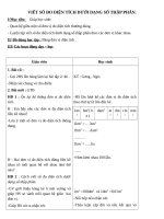 Giáo án Toán 5 chương 2 bài 1: Viết các số đo diện tích dưới dạng số thập phân