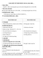 Giáo án Toán 5 chương 2 bài 2: Chia một số thập phân cho 10,100,1000