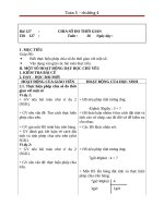 Giáo án Toán 5 chương 4 bài 1: Chia số đo thời gian cho một số