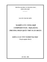 Nghiên cứu tổng hợp compozit PANi mno2 bằng phương pháp quét thế tuần hoàn (2018) 