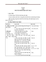 Giáo án Toán 5 chương 3 bài 16: Thể tích hình hộp chữ nhật