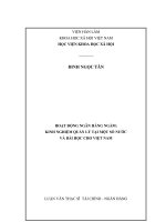 Hoạt động ngân hàng ngầm kinh nghiệm quản lý tại một số nước và bài học cho việt nam 