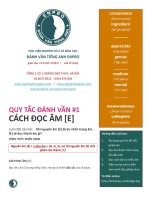 22 quy tac danh van tieng anh