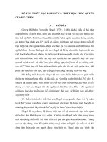 LỊCH sử TRIẾT học   TRIẾT học LỊCH sử và TRIẾT học PHÁP QUYỀN của hê GHEN