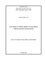 Xây dựng và phát triển về sản phẩm chứng quyền có bảo đảm ( Luận văn thạc sĩ)