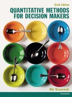 Quantitive methods for decision markers 6en wisniewski 