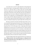 Những mâu thuẫn cơ bản trong thời đại ngày nay và một số đối sách của việt nam để tồn tại, phát triển trong các mối quan hệ đó tiểu luận cao học