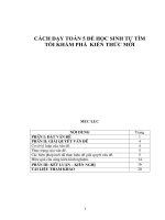 SKKN CÁCH dạy TOÁN 5 để học SINH tự tìm tòi KHÁM PHÁ  KIẾN THỨC mới