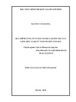 Quá trình củng cố và bảo vệ độc lập dân tộc của cộng hòa ấn độ từ năm 1991 đến năm 2015 tt 