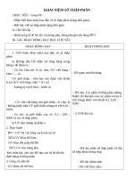 Giáo án Toán 5 chương 2 bài 1: Khái niệm số thập phân