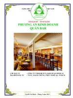 Phương án kinh doanh quán bar TPHCM 0903034381