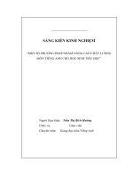 SKKN   một số PHƯƠNG PHÁP NHẰM NÂNG CAO CHẤT LƯỢNG môn TIẾNG ANH CHO học SINH TIỂU học”