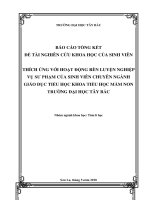 Đề xuất biện pháp tạo hứng thú trong dạy học môn mĩ thuật cho một số trường tiểu học thành phố sơn la 