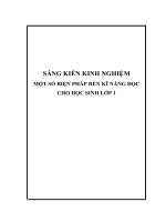 skkn một số BIỆN PHÁP rèn kĩ NĂNG đọc CHO học SINH lớp 1